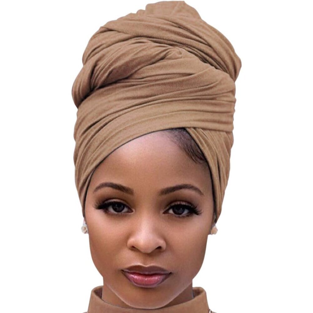 Head Wraps for Black Women Stretch Head Scarf Long African Hair Wraps Turban Hea